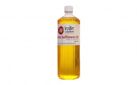 Indic Wisdom Edible Safflower Oil Virgin & Cold Pressed  Plastic Bottle  1 litre